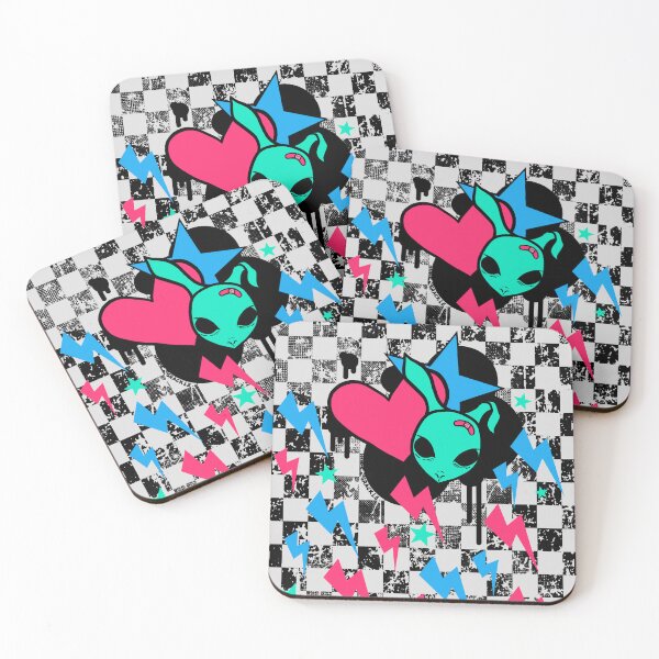 Item preview, Rock Bunny Checkerboard (Dark Version) designed and sold by JanGrackle.