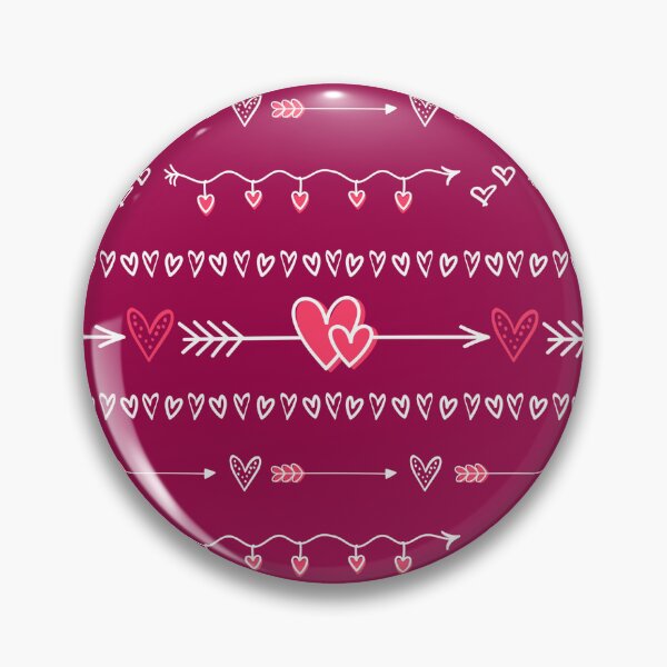 Item preview, White and Pink Hearts and Arrows Pattern for Valentines designed and sold by KOTOdesign.