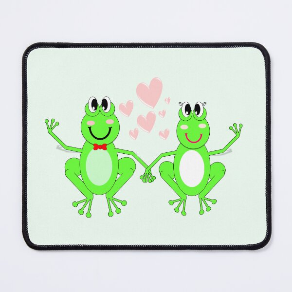 Item preview, Green Frog couple in love, endless pattern designed and sold by bubbley2021.