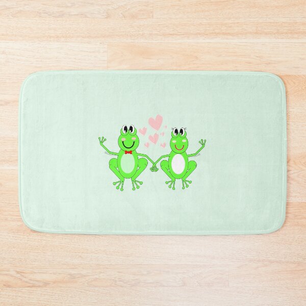 Item preview, Green Frog couple in love, endless pattern designed and sold by bubbley2021.