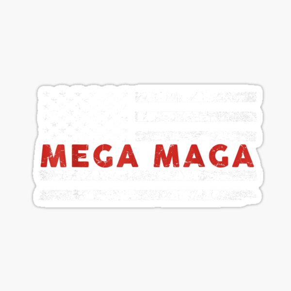 Item preview, Mega Maga Proud MEGA-MAGA Anti Biden US Flag Pro Trump T-Shirt designed and sold by IvaMartin.