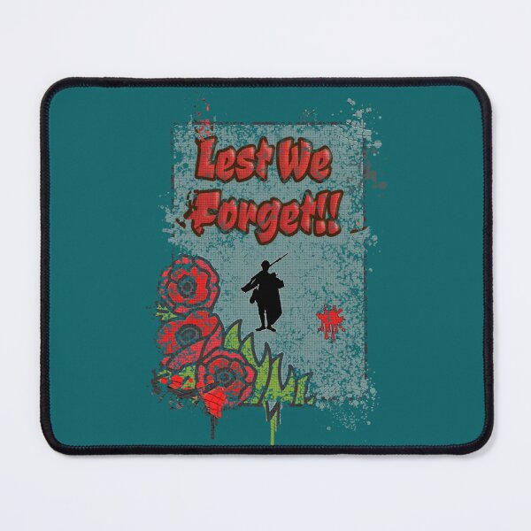 Item preview, Remembrance Day Lest We Forget on Gravestone Poppies Grunge Design   designed and sold by baotinminhau79.