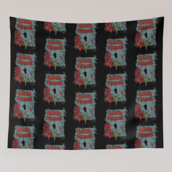 Item preview, Remembrance Day Lest We Forget on Gravestone Poppies Grunge Design   designed and sold by baotinminhau79.