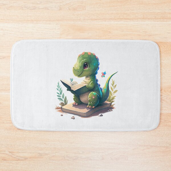 Item preview, Cute Dinosaur reading a book designed and sold by KittyCat08.