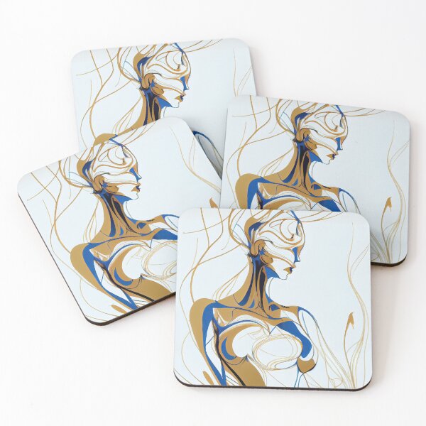 Item preview, Elegant Lines: Abstract Female Form designed and sold by Colourpixels.