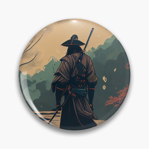 Item preview, Samurai standing on a Swamp Water designed and sold by krazybookz.