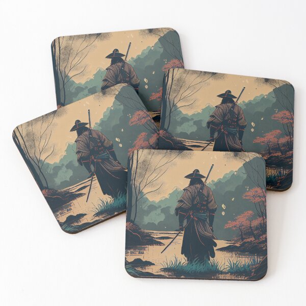 Item preview, Samurai standing on a Swamp Water designed and sold by krazybookz.