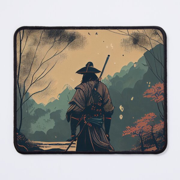 Item preview, Samurai standing on a Swamp Water designed and sold by krazybookz.