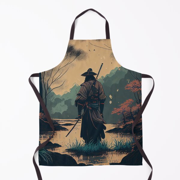 Item preview, Samurai standing on a Swamp Water designed and sold by krazybookz.
