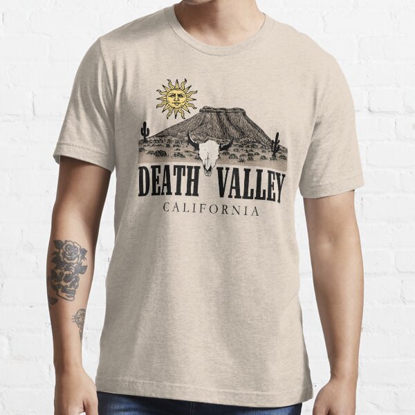 "Death Valley California Retro Boho Desert Illustration" T-shirt for