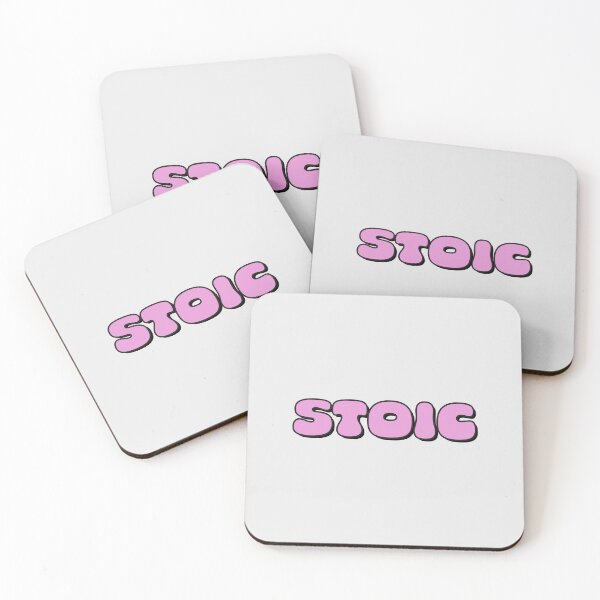 Item preview, Stoic Typography Pink | Y2K Retro Sticker designed and sold by stoicjimny.