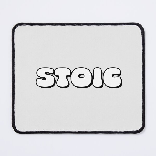 Item preview, Stoic Typography White| Y2K Retro Sticker designed and sold by stoicjimny.