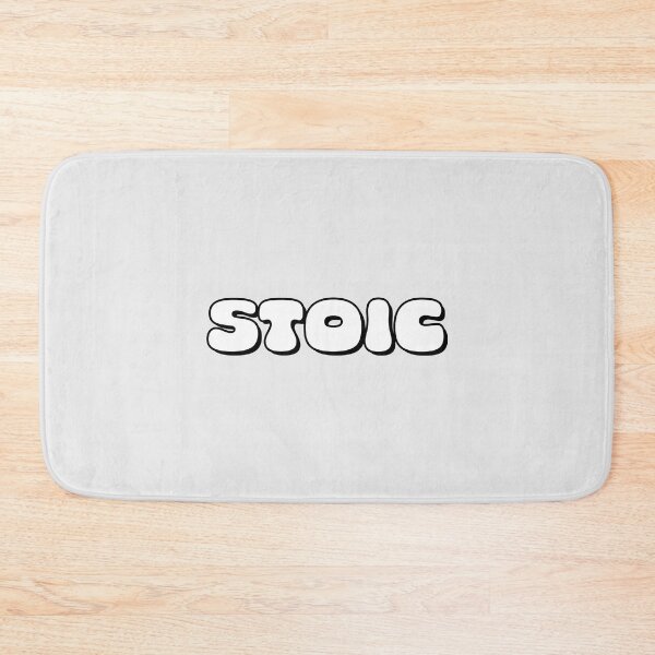 Item preview, Stoic Typography White| Y2K Retro Sticker designed and sold by stoicjimny.