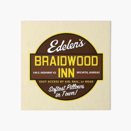 Item preview, "Braidwood Inn - Wichita KS" - Motel on "Planes, Trains & Automobiles" designed and sold by Vertigo Creative.