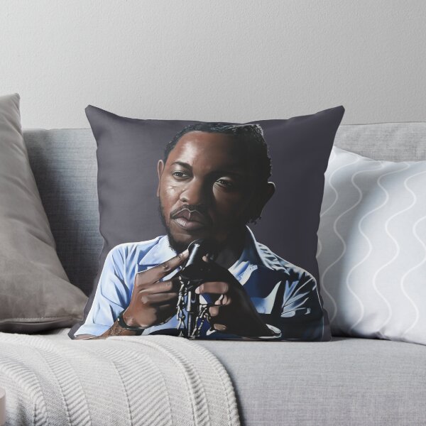 Kendrick Lamar Digital Painting Throw Pillow