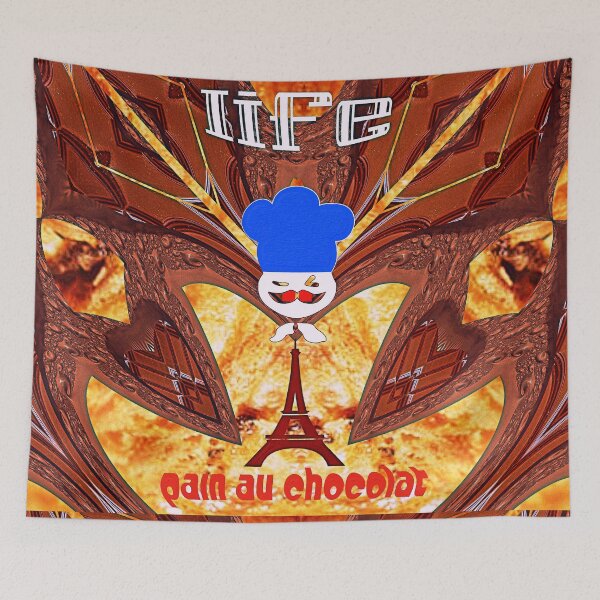 Item preview, *LIFE IS A COMIC COMEDY PLAYED IN A THEATER HAUNTED BY PAIN AU CHOCOLAT* designed and sold by Ralek.