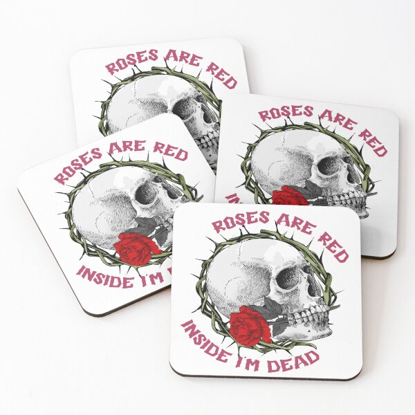 Item preview, Roses Are Red Inside I'm Dead, Spooky Valentine, Goth Valentine designed and sold by desireedickens.