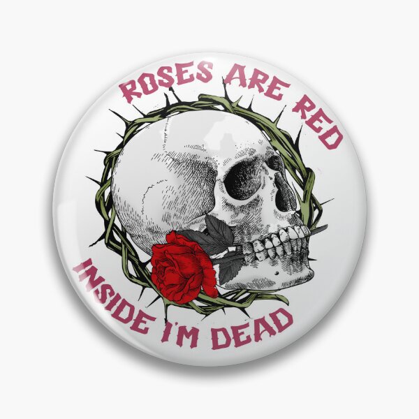 Item preview, Roses Are Red Inside I'm Dead, Spooky Valentine, Goth Valentine designed and sold by desireedickens.
