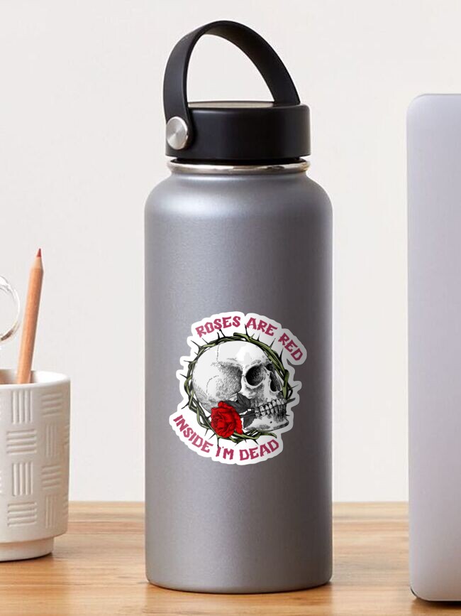 Roses Red I'm Dead Decal