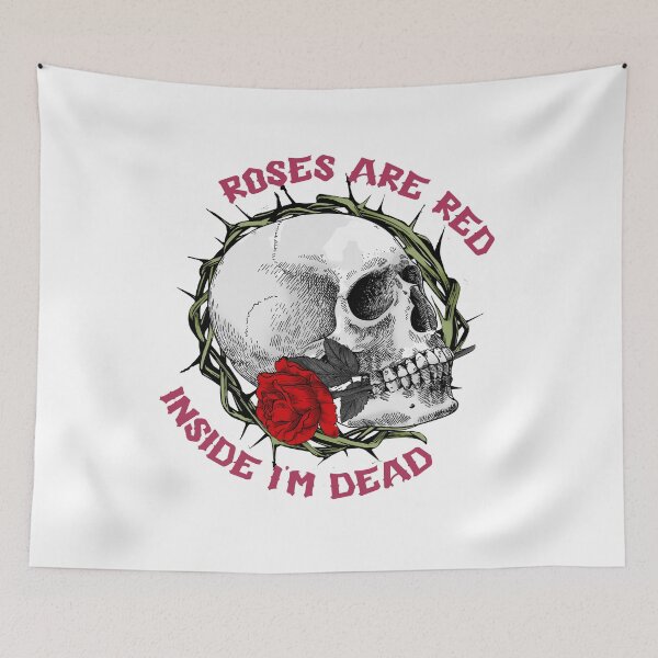 Item preview, Roses Are Red Inside I'm Dead, Spooky Valentine, Goth Valentine designed and sold by desireedickens.