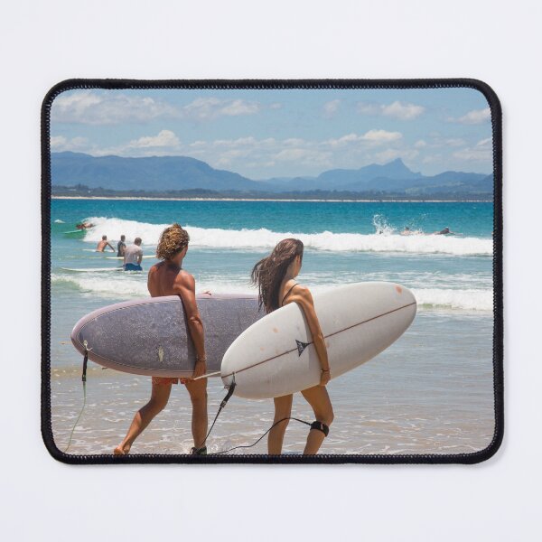 Item preview, Byron Bay Friends Surfing Wategos Beach designed and sold by Martin Berry Photography.