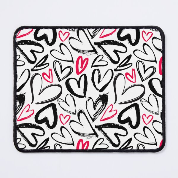 Item preview, Doodle Black and Red Hearts Pattern for Valentine's Day designed and sold by KOTOdesign.
