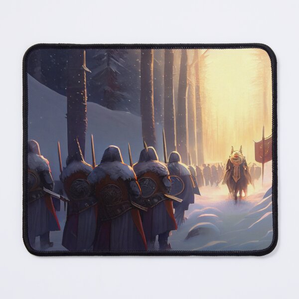 Item preview, Knights in procession in winter. designed and sold by Maniock.