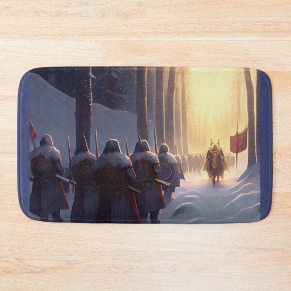 Item preview, Knights in procession in winter. designed and sold by Maniock.
