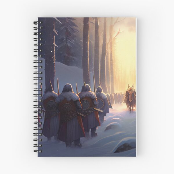 Artikelvorschau, Ritter in Prozession im Winter. entworfen und verkauft von Maniock.