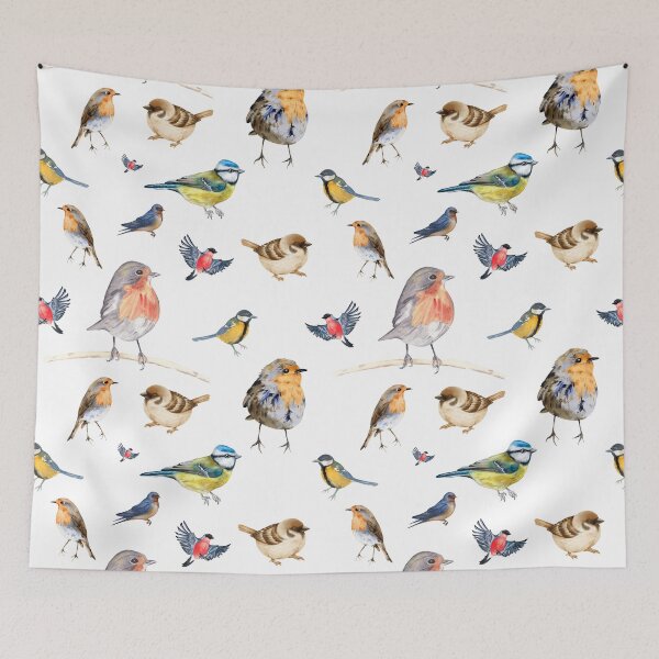 Artikelvorschau, Everybirdy Colorful Birds Pattern entworfen und verkauft von Tschousef.