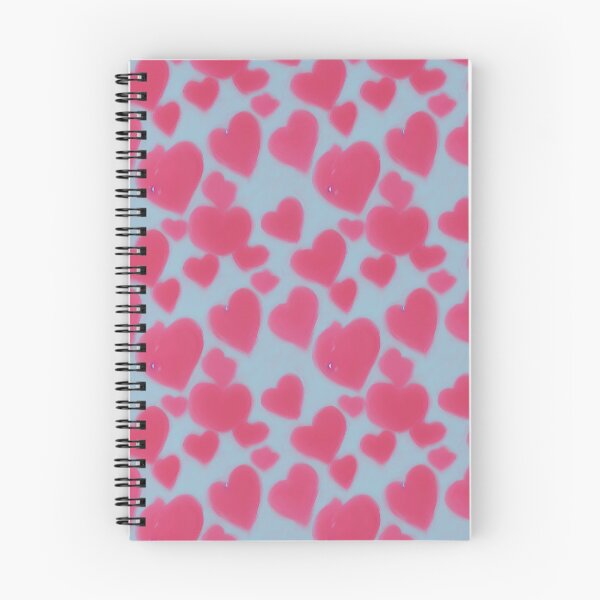 Item preview, Pink hearts on blue background pattern for lovers on valentines day designed and sold by FloralZoo.