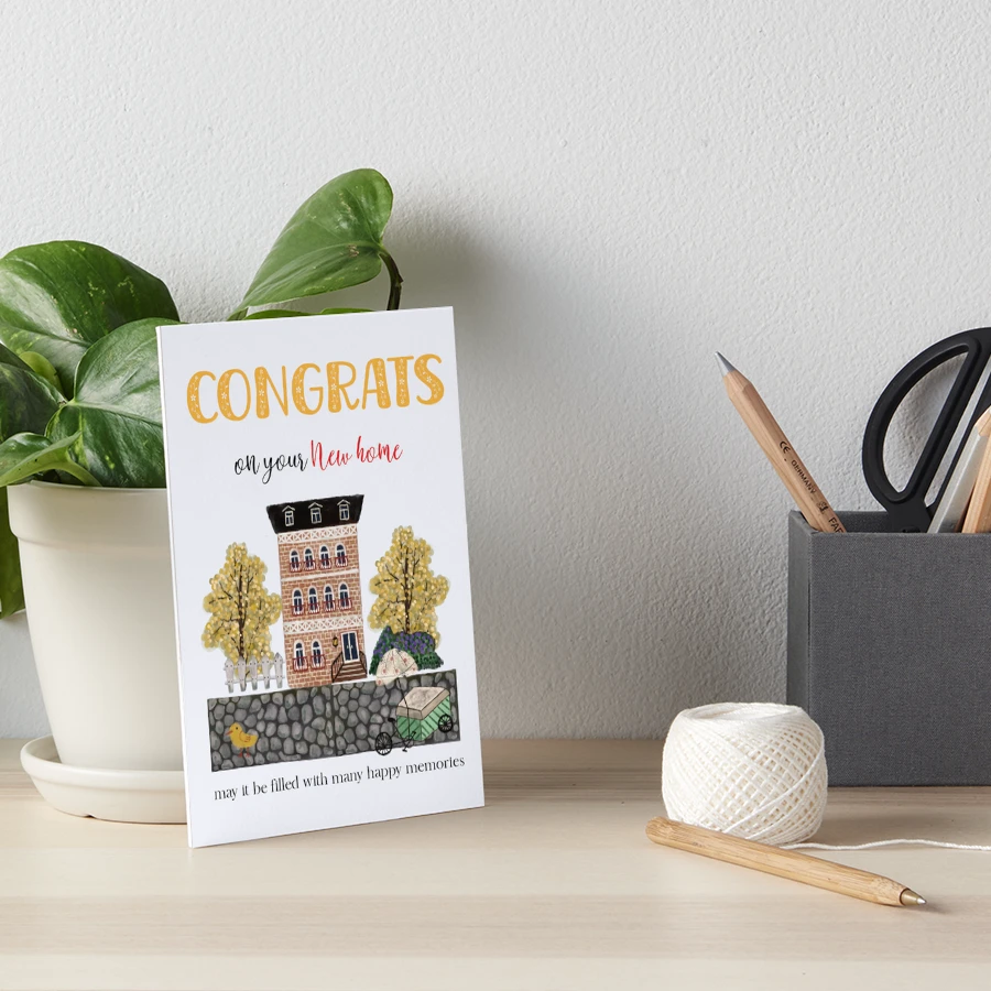 Welcome Home Card for New Homeowners Congratulations Card 