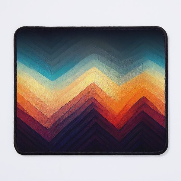 Item preview, Zigzag Horizontal Stripes Pattern in Gradient Colors designed and sold by UltraGraphics.