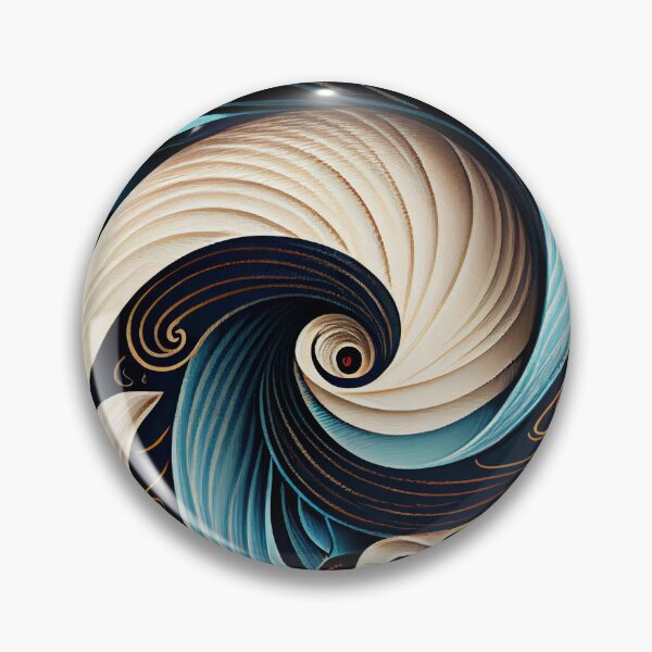 Artikelvorschau, Swirling Modern Coastal Pattern Digital Painting entworfen und verkauft von CodeAndColors.