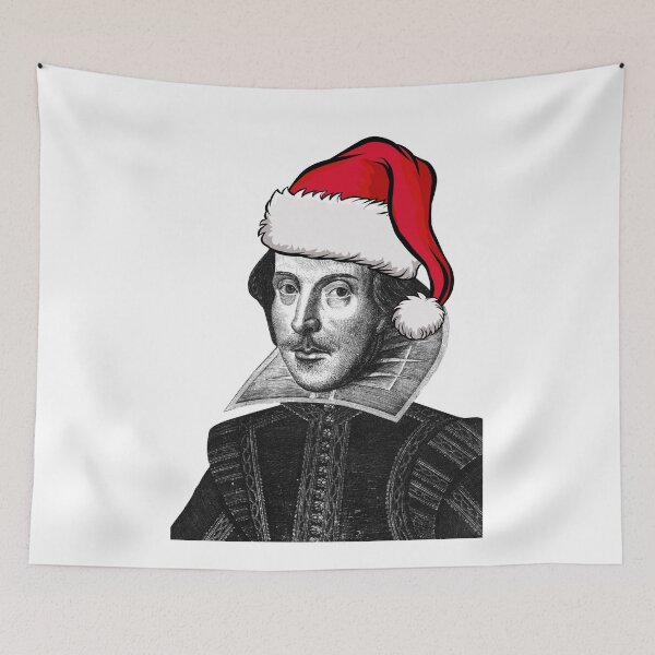 Item preview, William Shakespeare Santa Hat Portrait designed and sold by CastlesClassics.