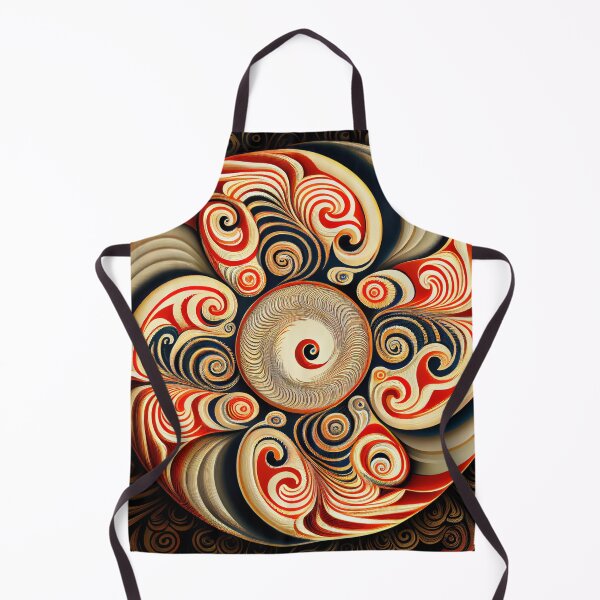 Artikelvorschau, Swirling Asian Pattern Digital Painting entworfen und verkauft von CodeAndColors.