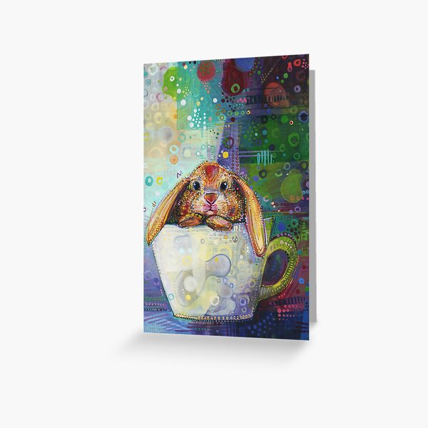 Bunny in a Teacup Greeting Card