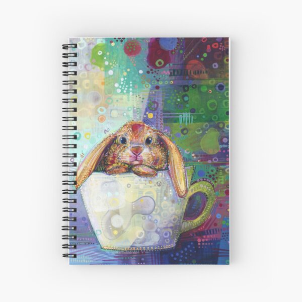 Bunny in a Teacup Painting - 2010 Spiral Notebook