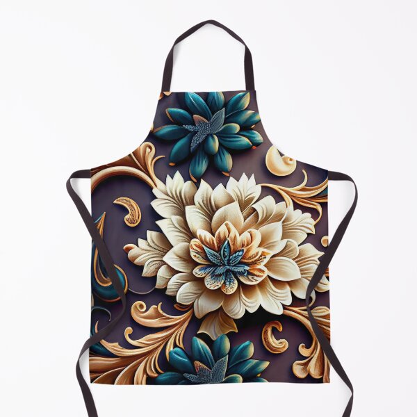Item preview, Designer Ceramic Floral Pattern Digital Painting designed and sold by CodeAndColors.