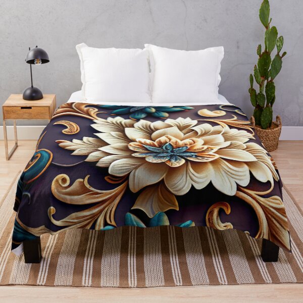 Item preview, Designer Ceramic Floral Pattern Digital Painting designed and sold by CodeAndColors.