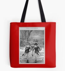 Ice skating on the pond Tote Bag
