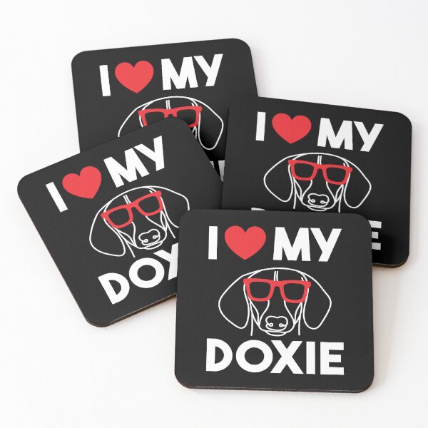 Item preview,  Doxie Love Dachshund Black and White designed and sold by Hic21.