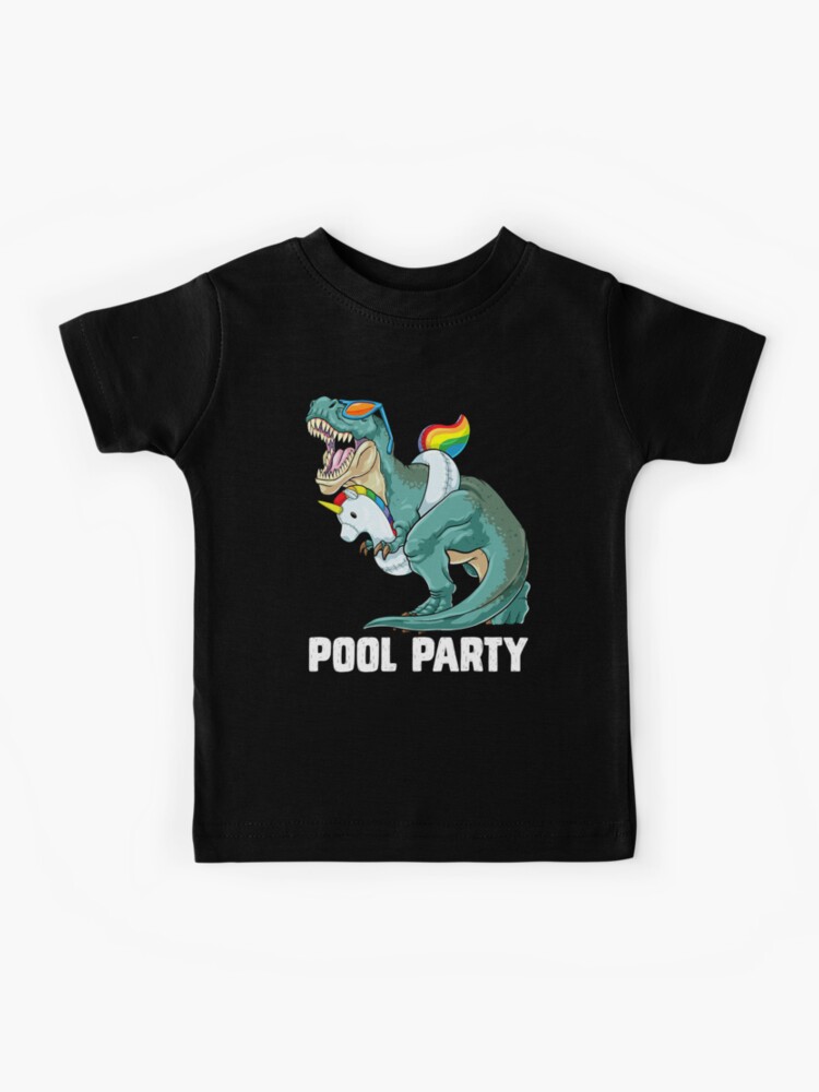 Pool Party T Rex Dinosaur Unicorn Float Summer Rainbow