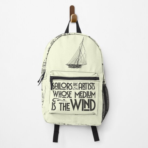 Item preview, Sailors are Artists Whose Medium is the Wind Vintage Nautical Quote Art (BLACK) designed and sold by CRHPOD20.