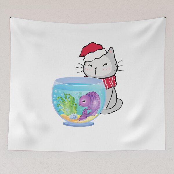 Item preview, Cat with a fishbowl hat designed and sold by SheryfaEl.