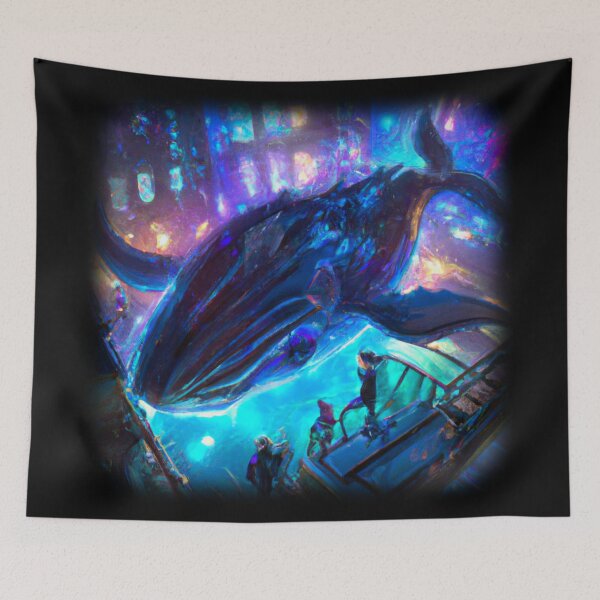 Item preview, Whale floating in the city designed and sold by Perryfranken.