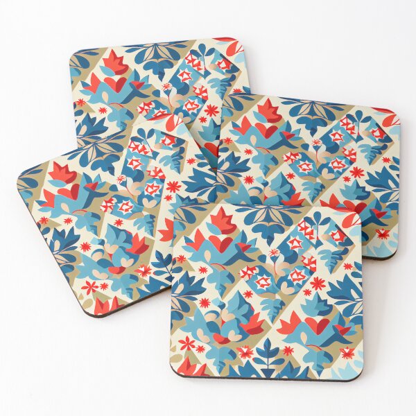 Item preview, Angular Designer Country Pattern Digital Painting designed and sold by CodeAndColors.