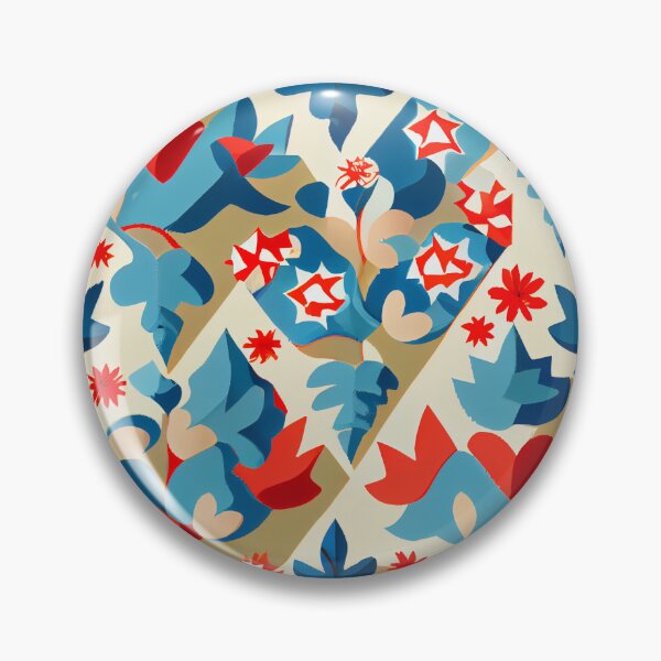 Item preview, Angular Designer Country Pattern Digital Painting designed and sold by CodeAndColors.