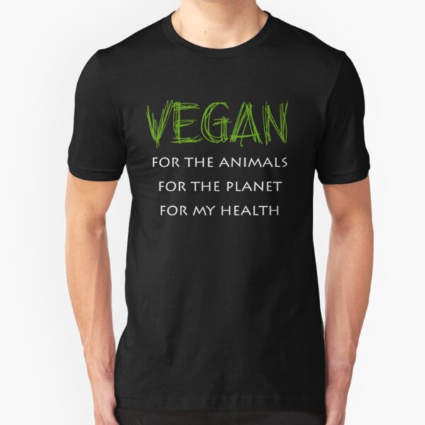Men's Novelty T Shirt Peace Love Vegan Stop animal Cruelty