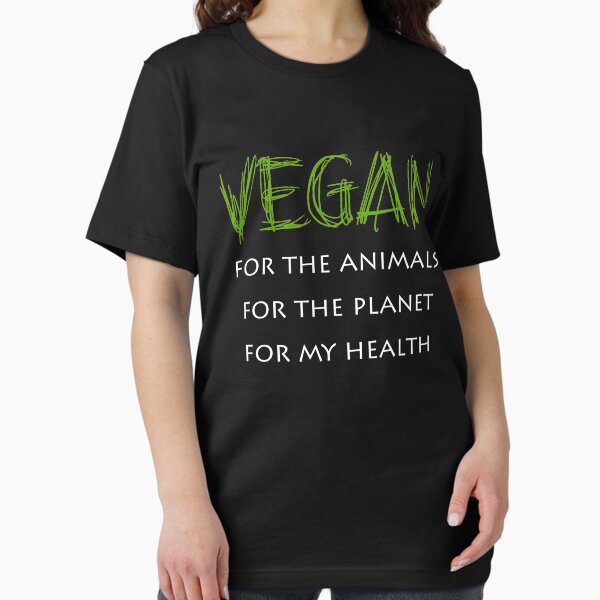 Item preview, Vegan for Animals Planet Health Vegan novelty T-shirt designed and sold by The-Painter.